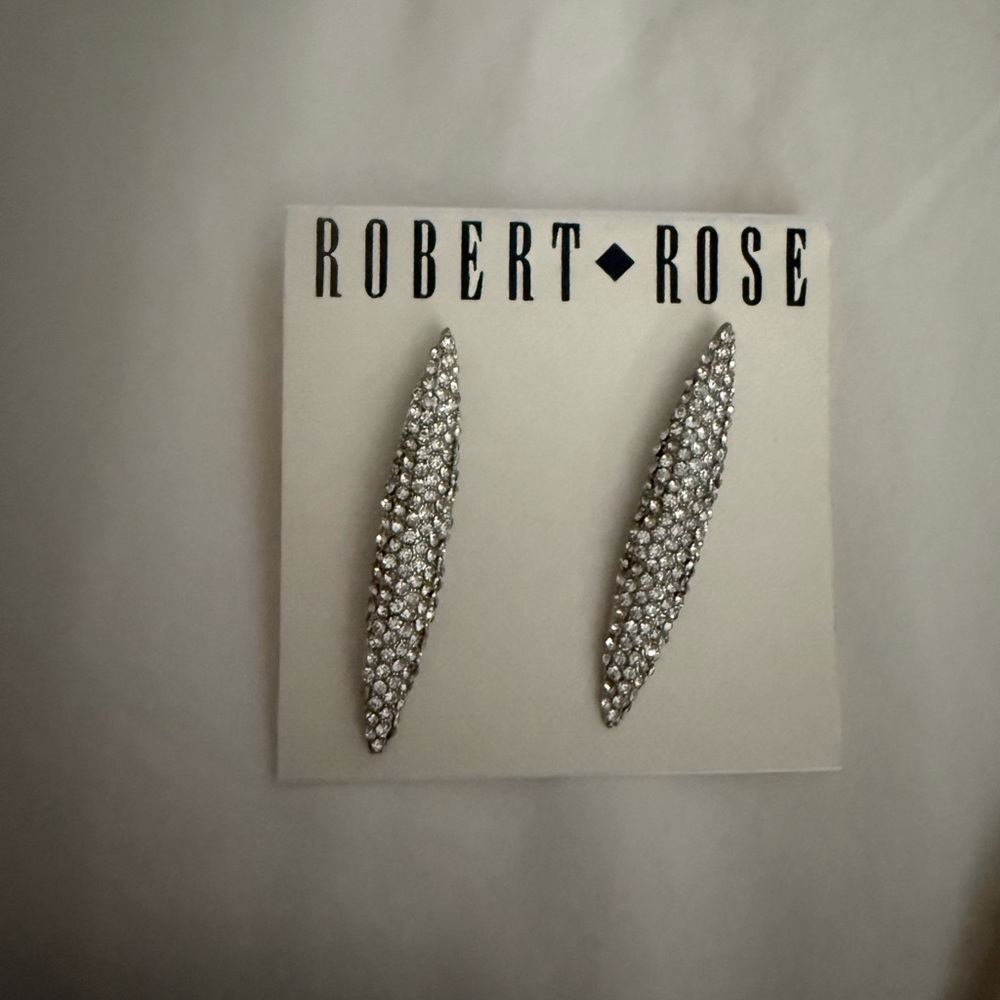 Robert Rose Silver Earrings